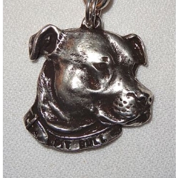 Pit Bull brelok zawieszka wisiorek stare srebro (id: 2237)